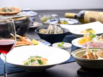 《1泊2食》冬季限定今しか食べれない若狭鮮魚のディナー×カニ料理