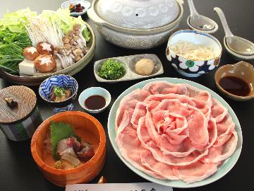 禁煙【NEWオープン★特別和洋室】≪豚肉200gも！≫お気軽に豚しゃぶを楽しむ♪プチ会席＆豚しゃぶ