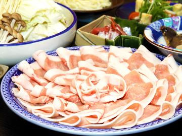≪豚肉200gも！≫お気軽に豚しゃぶを楽しむ♪プチ会席＆豚しゃぶプラン[1泊2食付]