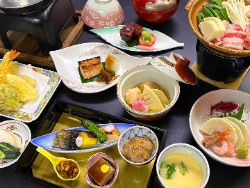 【春限定】旬の味覚を堪能☆筍と山菜の春満載コース♪お料理８品★夕食はお部屋または個室で