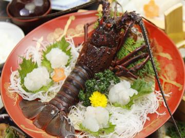 グレードアップ◆伊勢海老お造り＆≪アワビor知多牛≫チョイス♪【個室食】
