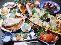 【篠島満喫♪】鯛1匹丸ごと酒蒸しと贅沢海鮮料理★［1泊2食付］