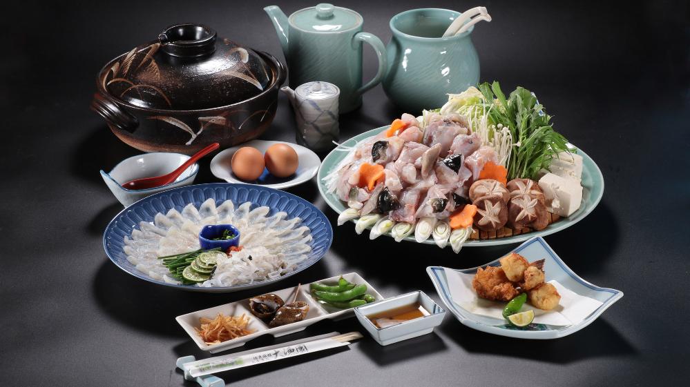 河豚ｰフグｰを味わうならコレ◇河豚尽くしのフルコース◇1泊2食付【FST】