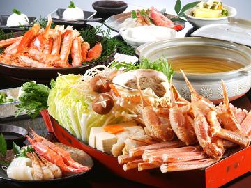 【スタンダード】 かにすき×焼きガニ×カニみそ♪冬はやっぱり温泉とカニ:。.。:+*