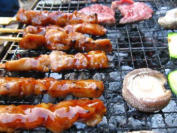 【1棟貸しBBQプラン】テント付ウッドデッキ＆専用スペースの1棟貸しでプライベートBBQ♪