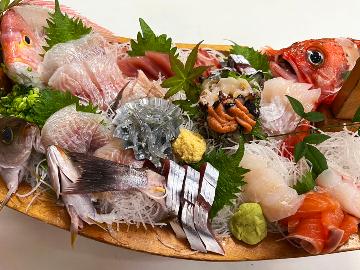 【メインをどちらかチョイス♪】刺し盛 or 金目鯛の煮付け 美味しさとコスパが自慢！《2食付き》