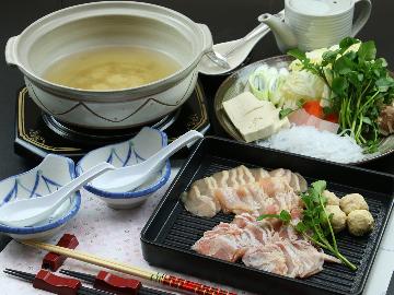 【冬限定！川俣シャモ】思わずトリあい☆＜鍋＞＜すき焼き＞＜しゃぶしゃぶ＞から選べるグレードアップ２食付♪