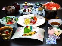 【チョイス】米沢牛ミニステーキ付◆選べる台のもの［しゃぶしゃぶorすき焼き］を選んで贅沢満喫♪