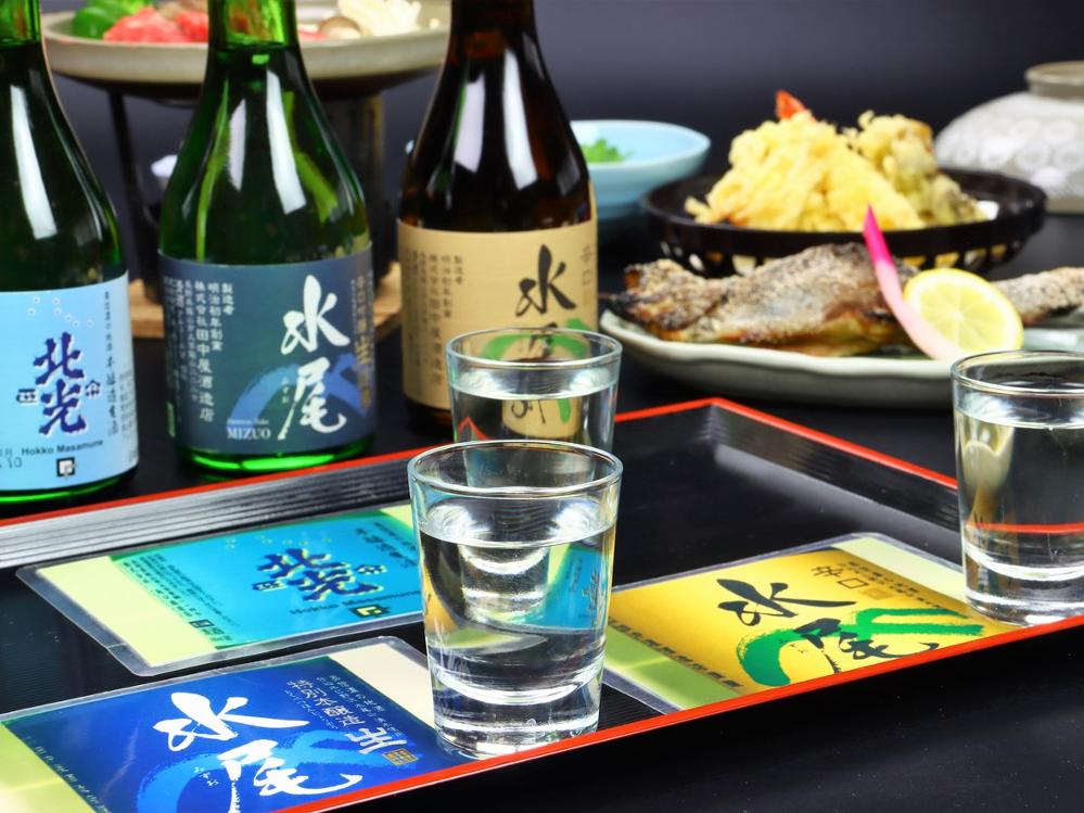 冬季【地酒飲み比べ】 お酒好きのお楽しみ♪長野の地酒三種を堪能☆【一泊二食】