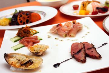 『北海道の食材』＆『阿蘇の食材』のコラボ料理♪贅沢フルコース☆２食プラン＋★温泉成分入浴剤付き