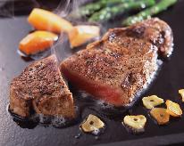 【あか牛堪能♪】阿蘇名産『あか牛』ステーキをフルコース料理と共に…♪温泉チケット付き２食プラン