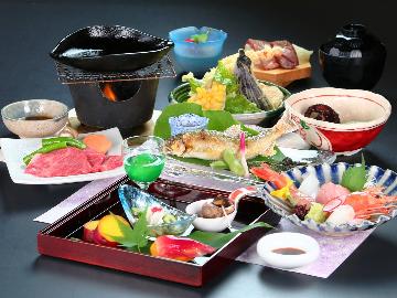 【グレードアップ】藤太郎 贅を尽くした旬の彩り 季節の会席◆1泊2食