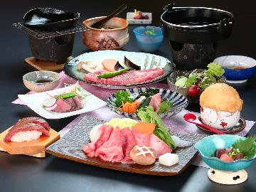 【飛騨牛づくし】とことん味わう贅沢コース！人気の『飛騨牛にぎり』も食べられます◆1泊2食