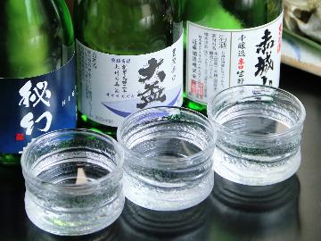 【利き酒】地酒 3種のみくらべ セット付き♪♪美味しい お酒＆心を込めてつくる 料理でおもてなし。