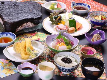 得得プライス！【-石焼会席-】1日2組限定♪個室で新鮮な魚介類を対馬名物の『石焼き』で楽しむ贅沢プラン≪2食付≫