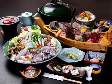 【3年とらふぐスペシャルフルコース・1泊2食付】贅沢の極み！≪冬のDX特別コースふぐ三昧♪