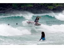 サーファーの方注目！！　得々サーフィンプラン♪　チェックアウト後シャワー無料！！　２食付き