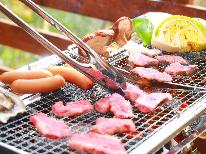 ＼お肉のセット付手ぶらでBBQ／広々ウッドデッキ×プライベート空間、まるで別荘気分＜夕・朝食食材付＞