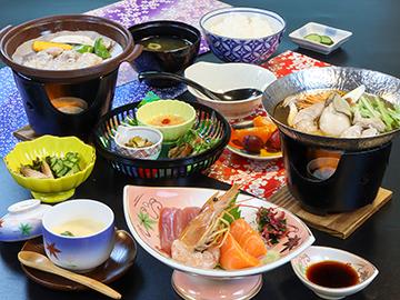 【HP限定最安値】山田町の海の幸を堪能♪美味しい海鮮とのんびり湯らっくす♪【２食付】