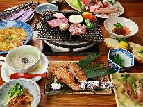 ◆スタンダード◆奥久慈しゃも・常陸牛・美明豚の3種食べ比べ&郷土料理♪