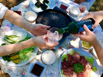 【春・夏限定】昼は海が見える丘でBBQ☆夜は花火で満喫プラン♪＜1泊2食＞