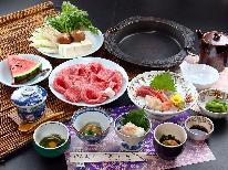 《お盆限定》【すき焼き会席～特選～】こだわりの国産牛を特製割下のすき焼きで…とろける味わいに舌鼓