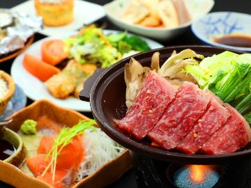 【グレードアップ】上州牛の陶板焼き＆地酒サービス♪尾瀬名物のざる豆腐も美味[1泊2食付]
