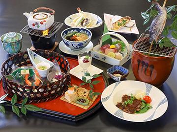 【グレードアップ／鯛茶漬け＆新潟産和牛のステーキ】鯛と和牛のコラボ和会席を味わう極上のひとときを…