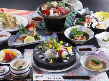 【郷-kyou-】オススメ！奥久慈の味覚満載“新感覚”ふるさと会席≪岩風呂＆檜風呂≫★