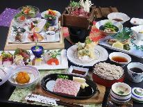 【極-kiwami-】常陸牛≪Ａ５ランク≫ステーキと奥久慈しゃも鍋を堪能！贅沢至極の奥久慈づくし会席★