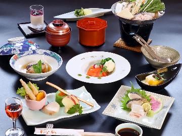 ◆ゆららコース◆地元食材を使った料理に舌鼓♪地元で大人気源泉かけ流し温泉