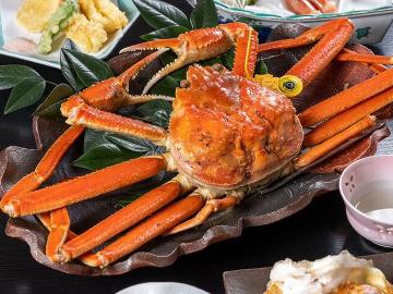 【タグ付き越前がにフルコース】冬の絶対王者活ガニ2杯使用!大満足のボイルガニ1人1杯!